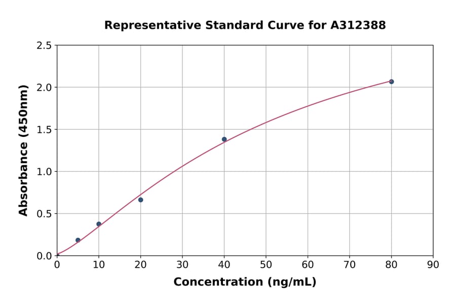 Standard Curve - Human CD73 ELISA Kit (A312388) - Antibodies.com