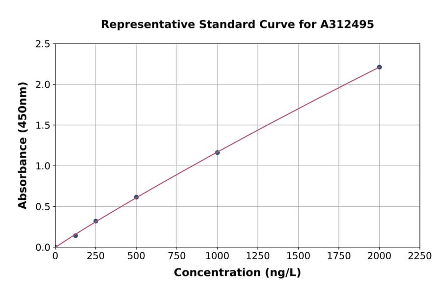 Standard Curve - Human Menin ELISA Kit (A312495) - Antibodies.com
