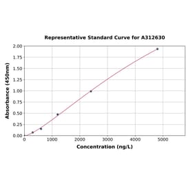 Standard Curve - Human UCP2 ELISA Kit (A312630) - Antibodies.com