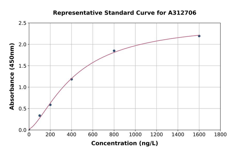 Standard Curve - Human GRK5 ELISA Kit (A312706) - Antibodies.com