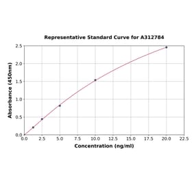 Standard Curve - Human PGP9.5 ELISA Kit (A312784) - Antibodies.com