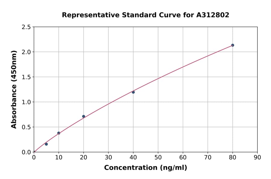 Standard Curve - Mouse Acetylcholinesterase ELISA Kit (A312802) - Antibodies.com