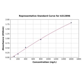 Standard Curve - Mouse p63 ELISA Kit (A312896) - Antibodies.com