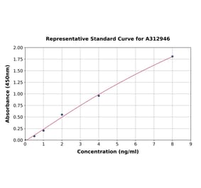 Standard Curve - Human BVR ELISA Kit (A312946) - Antibodies.com