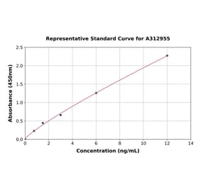 Standard Curve - Human Serpin A5 ELISA Kit (A312955) - Antibodies.com