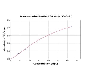 Standard Curve - Human IL-18 ELISA Kit (A313177) - Antibodies.com