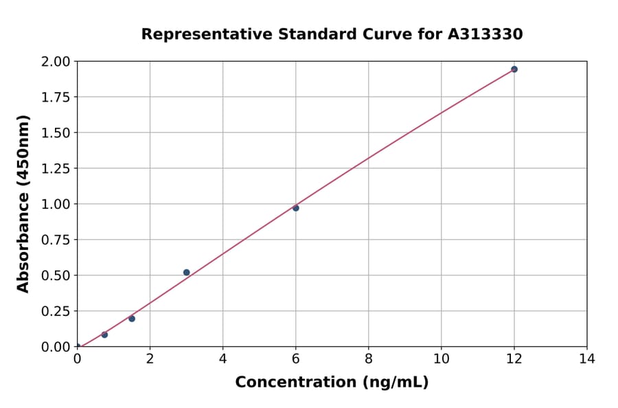 Standard Curve - Human ODAM ELISA Kit (A313330) - Antibodies.com