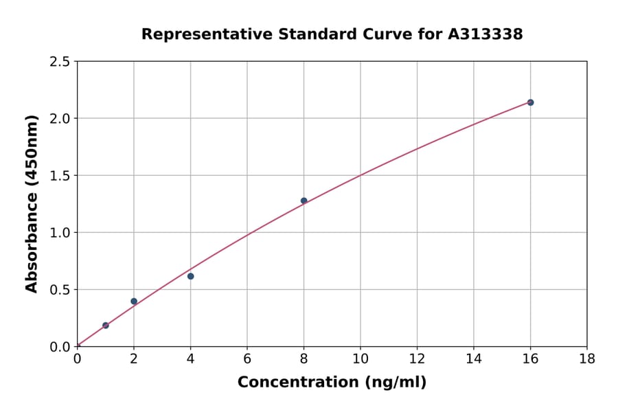 Standard Curve - Human Wnt5a ELISA Kit (A313338) - Antibodies.com