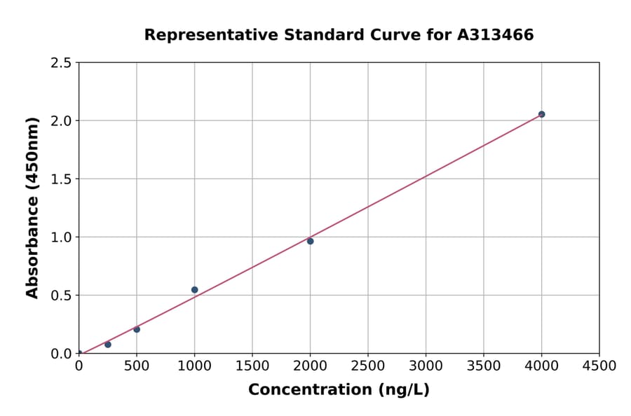 Standard Curve - Mouse Glypican 4 ELISA Kit (A313466) - Antibodies.com