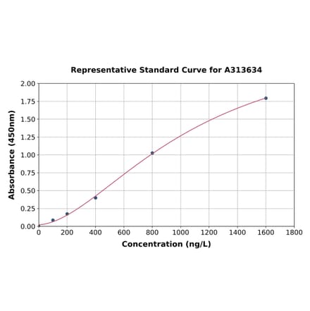 Standard Curve - Human CHST14 ELISA Kit (A313634) - Antibodies.com