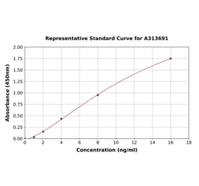 Standard Curve - Human SNX1 ELISA Kit (A313691) - Antibodies.com