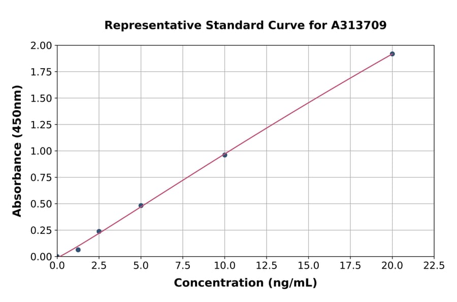 Standard Curve - Human HDAC8 ELISA Kit (A313709) - Antibodies.com