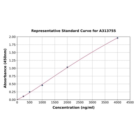 Standard Curve - Human CCRK ELISA Kit (A313755) - Antibodies.com