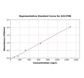 Standard Curve - Human MIOX ELISA Kit (A313788) - Antibodies.com