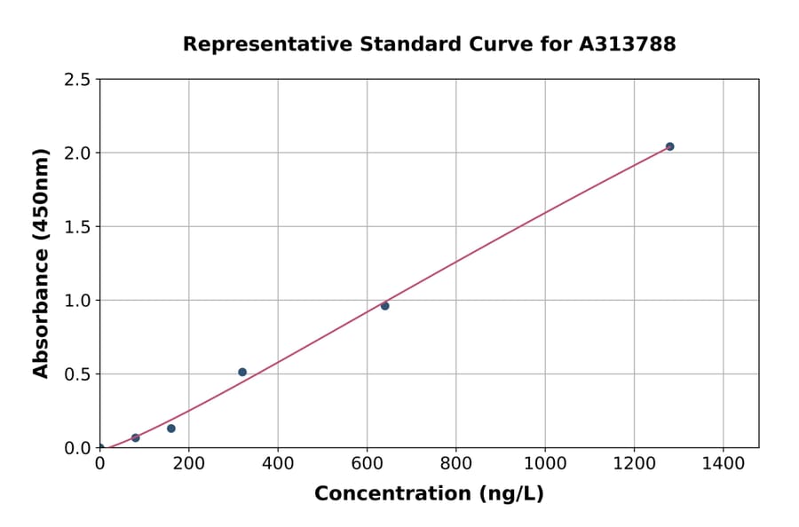 Standard Curve - Human MIOX ELISA Kit (A313788) - Antibodies.com