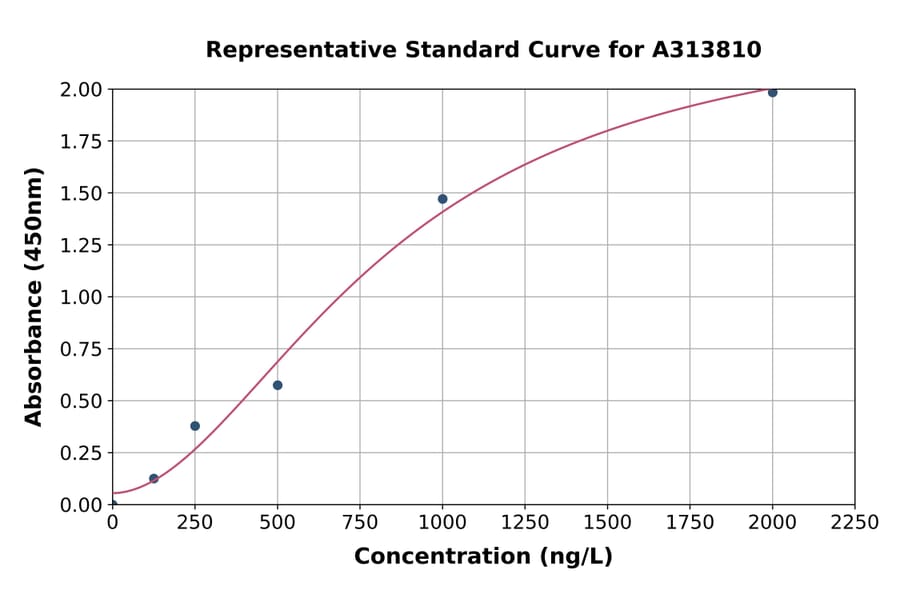 Standard Curve - Human PSME1 ELISA Kit (A313810) - Antibodies.com
