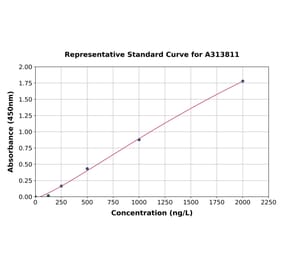 Standard Curve - Human RAMP1 ELISA Kit (A313811) - Antibodies.com