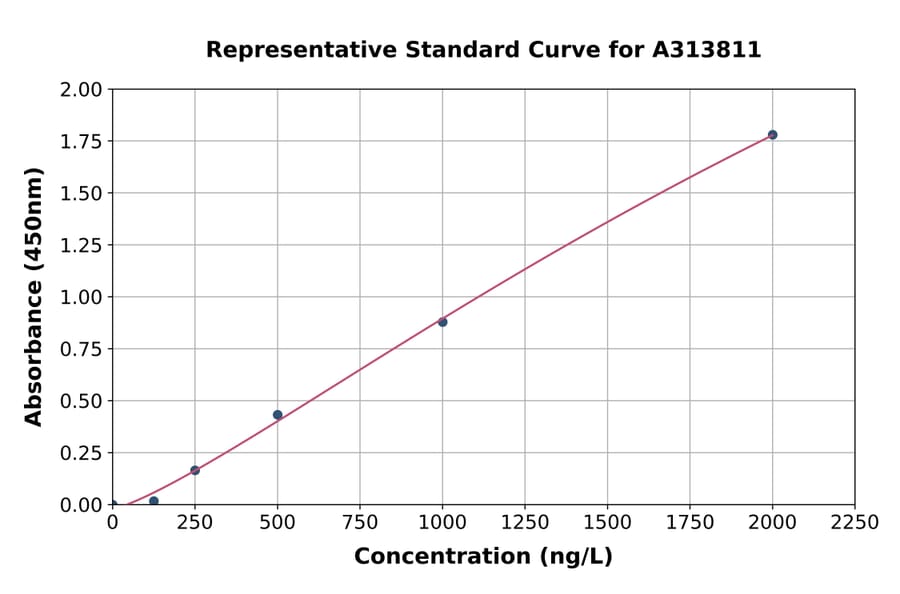 Standard Curve - Human RAMP1 ELISA Kit (A313811) - Antibodies.com