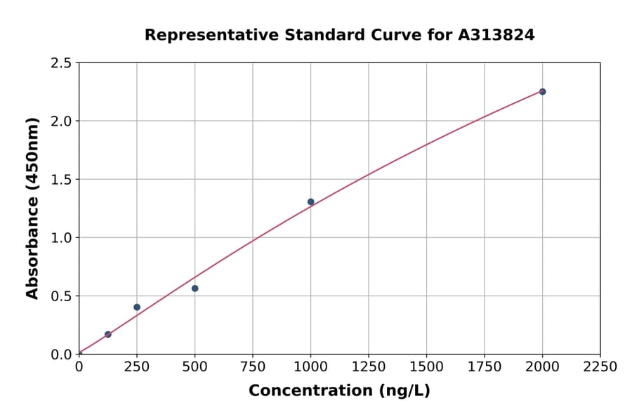 Standard Curve - Human SHP2 ELISA Kit (A313824) - Antibodies.com