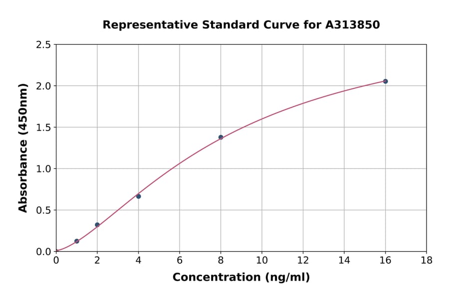 Standard Curve - Human DNAH11 ELISA Kit (A313850) - Antibodies.com