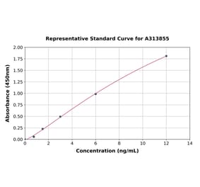 Standard Curve - Human Repulsive Guidance Molecule A ELISA Kit (A313855) - Antibodies.com