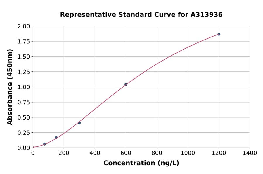 Standard Curve - Human FMO3 ELISA Kit (A313936) - Antibodies.com