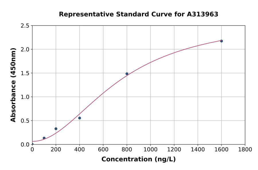 Standard Curve - Human CILP2 ELISA Kit (A313963) - Antibodies.com