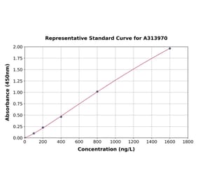 Standard Curve - Human PKC gamma ELISA Kit (A313970) - Antibodies.com