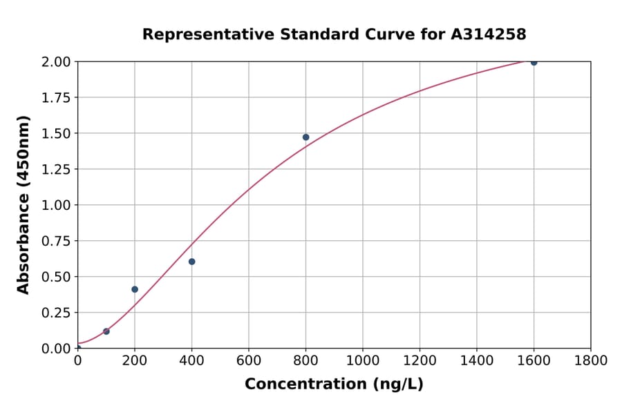 Standard Curve - Human ATG12 ELISA Kit (A314258) - Antibodies.com