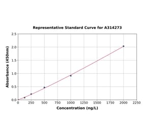 Standard Curve - Human BIN1 ELISA Kit (A314273) - Antibodies.com