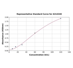 Standard Curve - Human COX2 ELISA Kit (A314340) - Antibodies.com