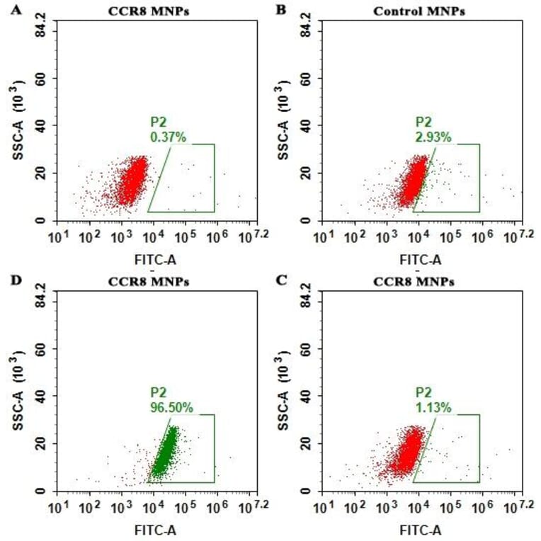 FACS - Synthetic Membrane Nanoparticle Human CCR8 Protein (A317352) - Antibodies.com