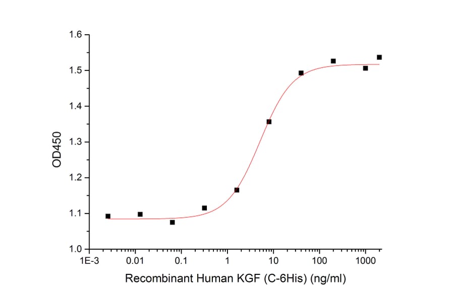 Cell Proferation Assay - Recombinant Human KGF/FGF-7 Protein (6×His Tag) (A317617) - Antibodies.com