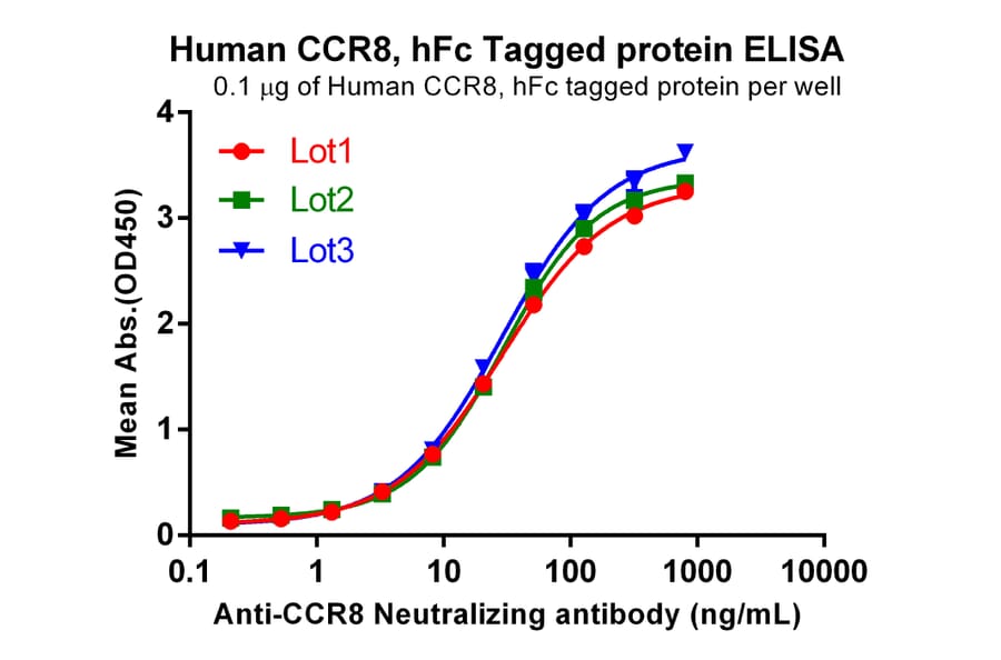 ELISA - Recombinant Human CCR8 Protein (Fc Tag) (A317867) - Antibodies.com