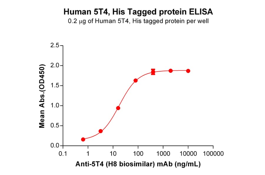 ELISA - Recombinant Human 5T4 Protein (6×His Tag) (A318304) - Antibodies.com