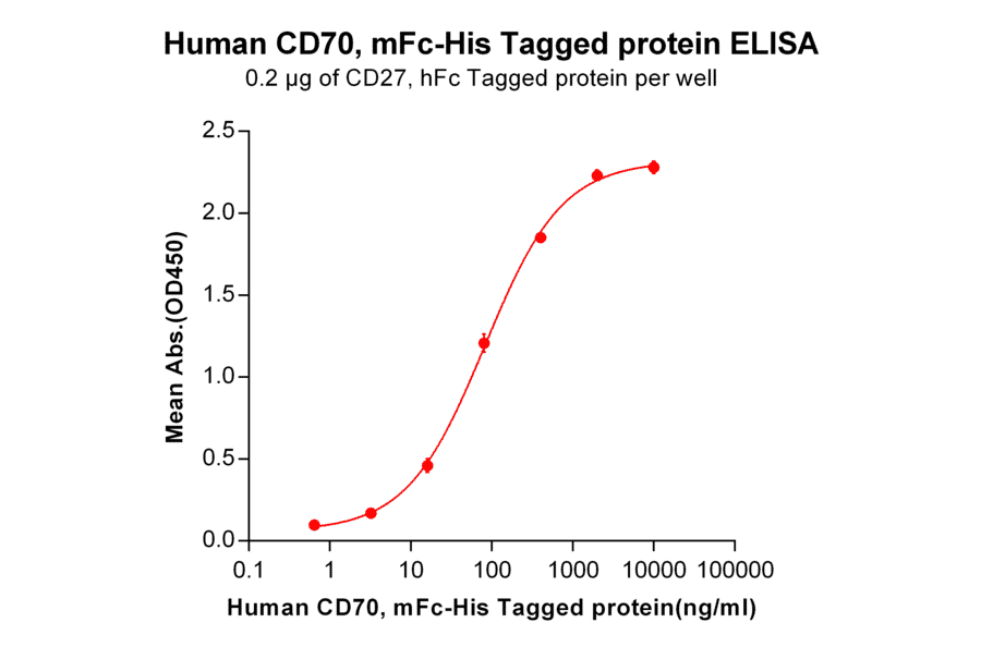ELISA - Recombinant Human CD70 Protein (Fc Tag & 6×His Tag) (A318368) - Antibodies.com