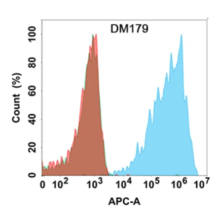 Flow Cytometry - Anti-Claudin18.2 Antibody [DM179] - Azide free (A318530) - Antibodies.com