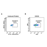 Flow Cytometry - Anti-IL3RA/CD123 Antibody [DM33] - BSA and Azide free (A318661) - Antibodies.com