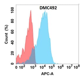 Flow Cytometry - Anti-GPCR GPR75 Chimeric Antibody [DMC492] - Azide free (A318701) - Antibodies.com