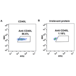 Flow Cytometry - Anti-TNFSF5 Humanized Antibody [Ruplizumab Biosimilar] - Azide free (A318914) - Antibodies.com