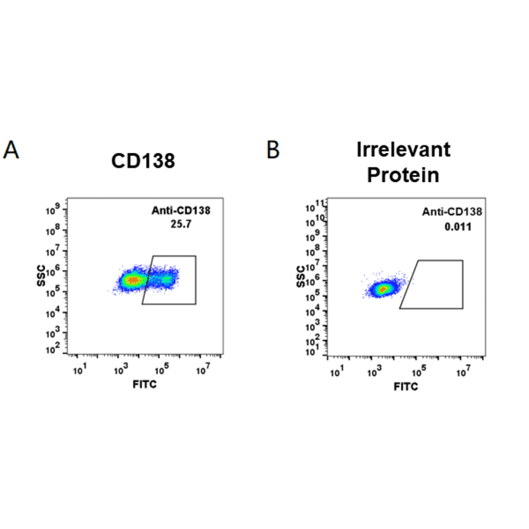 Flow Cytometry - Anti-Syndecan-1 Chimeric Antibody [Indatuximab Biosimilar] - Azide free (A318942) - Antibodies.com