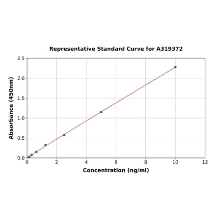 Standard Curve - Human ADCY5 ELISA Kit (A319372) - Antibodies.com