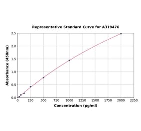 Standard Curve - Monkey CKMM ELISA Kit (A319476) - Antibodies.com