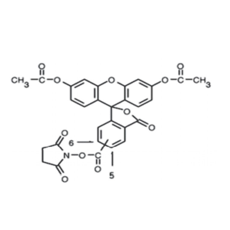 Structural Formula -5(6)-CFDA, SE (A319621) - Antibodies.com