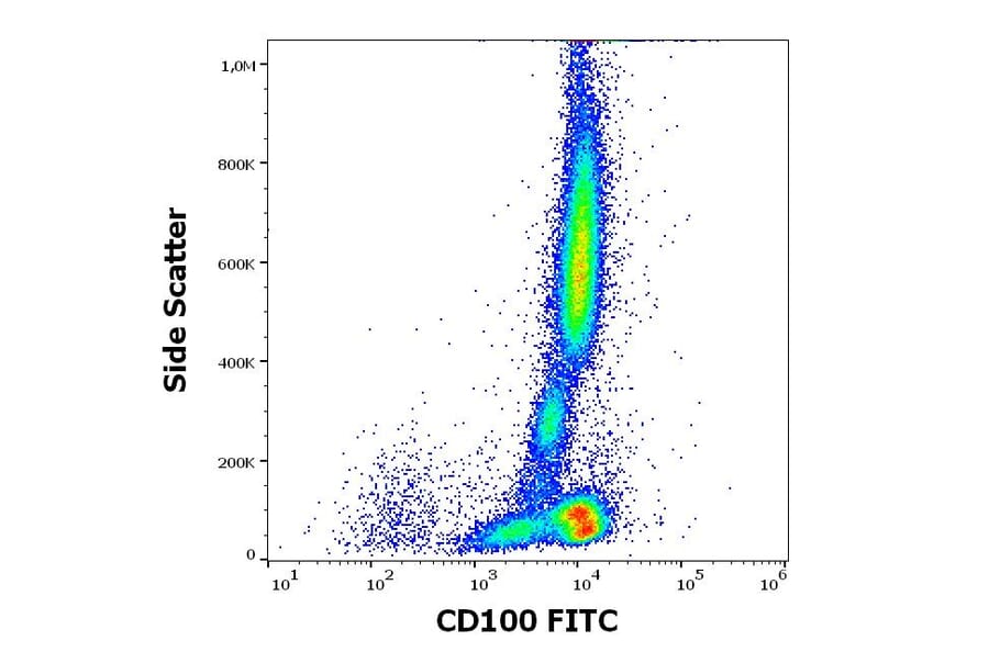 Flow Cytometry - Anti-Semaphorin 4D/CD100 Antibody [133-1C6] (FITC) (A320646)