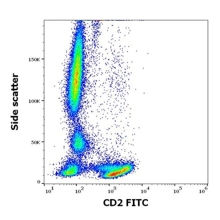 Flow Cytometry - Anti-CD2 Antibody [TS1/8] (FITC) (A320651)