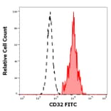 Flow Cytometry - Anti-CD32 Antibody [3D3] (FITC) (A320711)