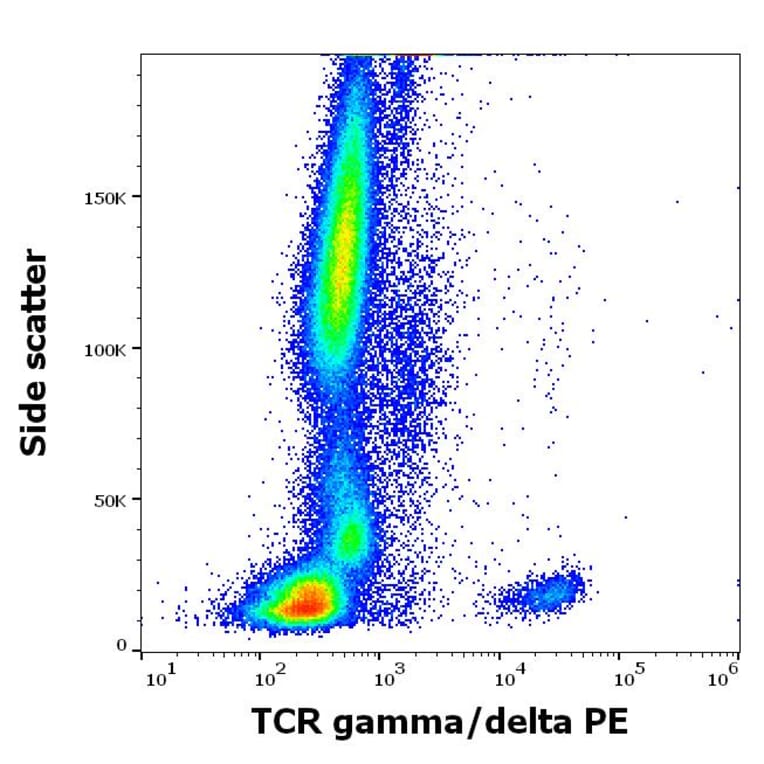 Flow Cytometry - Anti-TCR gamma + TCR delta Antibody [11F2] (PE) (A320798)