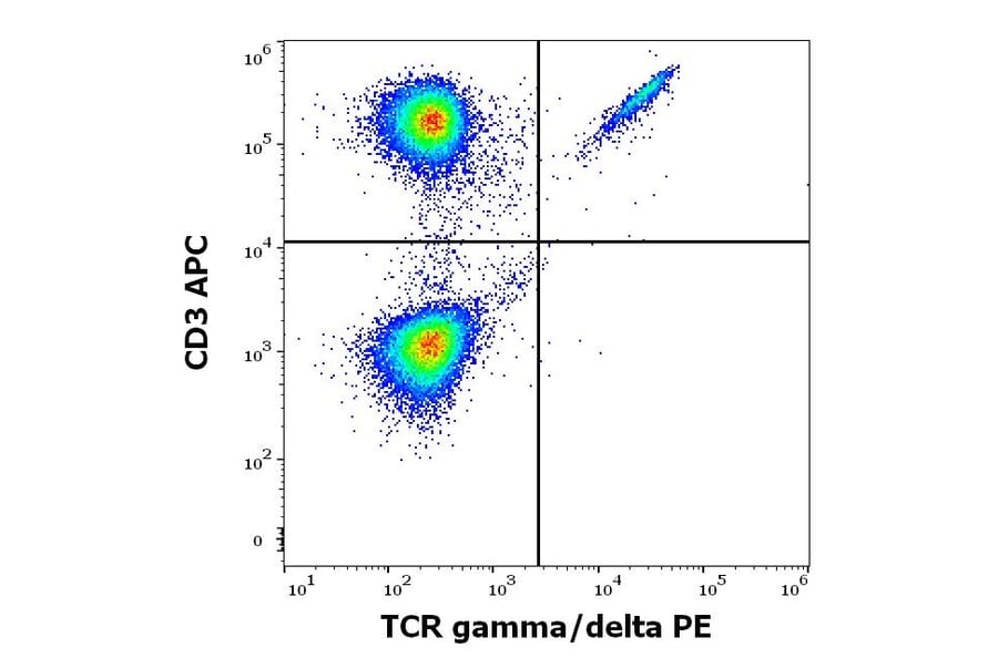 Flow Cytometry - Anti-TCR gamma + TCR delta Antibody [11F2] (PE) (A320798)