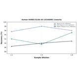 Linearity - Human HAND2 ELISA Kit (A326609) - Antibodies.com